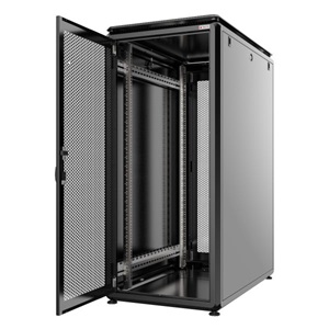 Server Rack 19" 800x1000 42U Black Grilled Door Evolution series